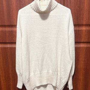 a new day Cream Turtleneck Sweater